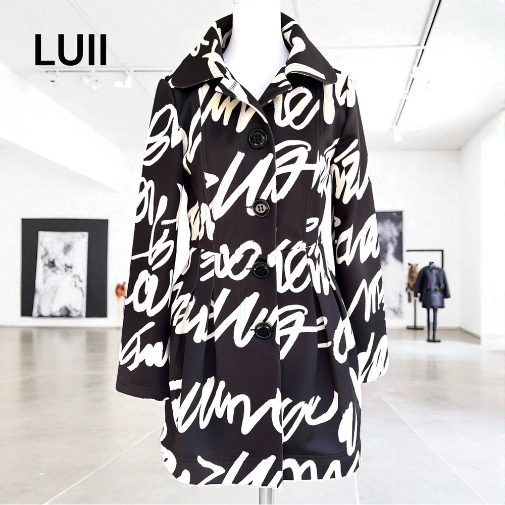 LUII LES HALLES GRAPHIC SATEEN COAT